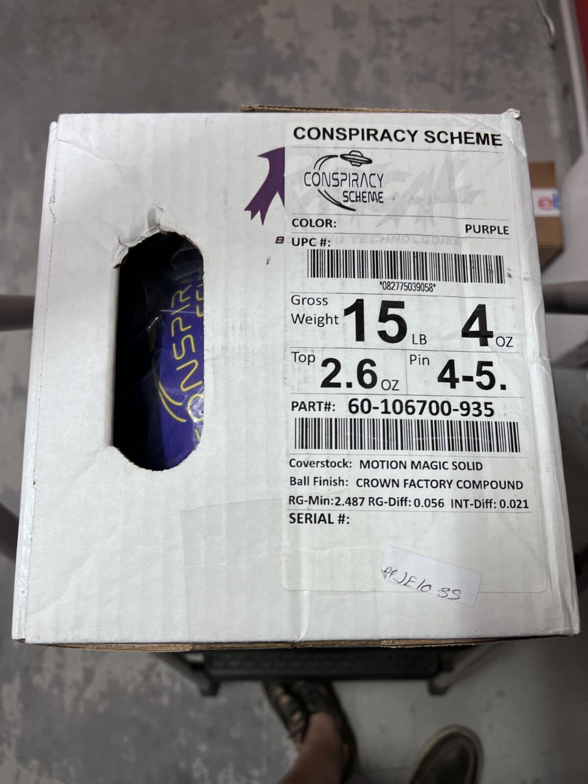 NEW - NIB 15lb Radical "CONSPIRACY SCHEME" UNDRILLED