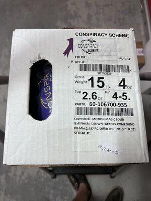 NEW - NIB 15lb Radical ''CONSPIRACY SCHEME'' UNDRILLED
