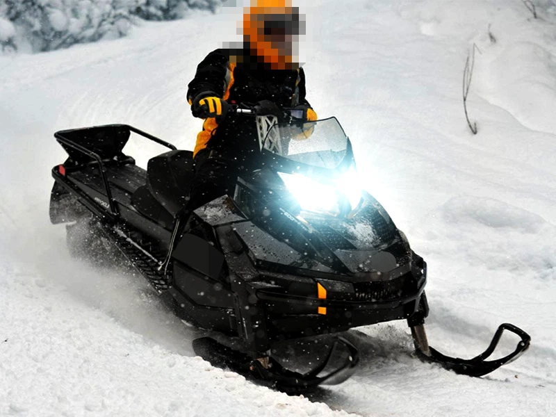 2x Ultra Bright AC/DC LED headlight bulb for 1999-2003 Ski-Doo MXZ 700: High/Low - Image 2 of 4