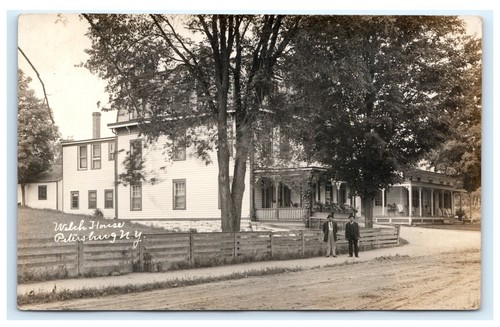 Welch House 1913 RPPC Petersburg NY Rensselaer County RPPC Postcard A13