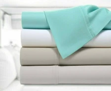 Kathy Ireland 300 Thread Count 100% Organic Cotton Percale 4 Piece Sheet Set