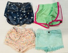 Four Girl s 3-6M - 18M Shorts Bundle; Multiple Brands, Colors, Designs, Closures