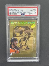 2020 SPX Connor McDavid Shadow Box Autographs /25 PSA 8!! 