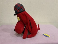 VTG. 1970  S R. DAKIN PLUSH DREAM PETS SHERLOCK HOLMES RED HOUND DOG, TAG, JAPAN