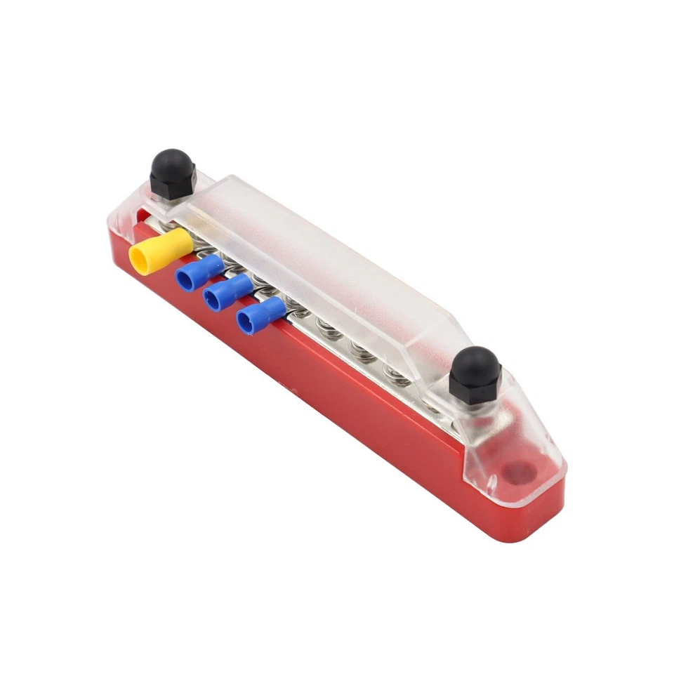 Boat 12V DC Busbar Electrical Terminal Block M6 Studs Power Junction Box 120A - Image 4 of 4