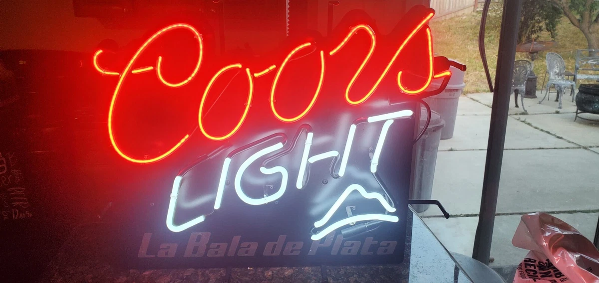 Coors Light ネオン看板　ネオンサイン　ネオンライト　ビンテージ VINTAGE COORS BEER LIGHT UP SIGN FAUX NEON | eBay