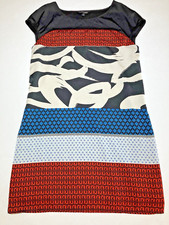 Express Women’s Red White Blue Shift Tunic Short Sleeve Mini Dress Small Lined