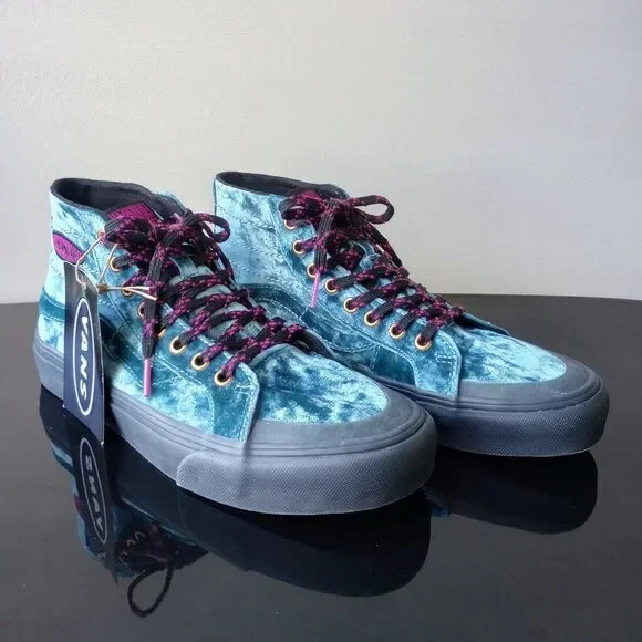 ⭐︎kenchanです BNIB Auth Kenzo School Logo Print High Top Sneakers Shoes Sz