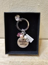 A Granddaughter Is A Preciou Gift, Silver Tone Metal Keepsake Keychain, Keyring