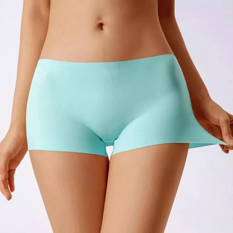 Ladies Boxer Shorts Ice Silk Boxers Seamless High Waist Briefs