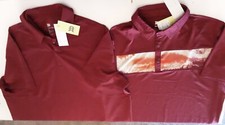 NEW All In Motion Men's XL Polo Shirt LOT OF 2 SHIRTS - Red  Red Stripe