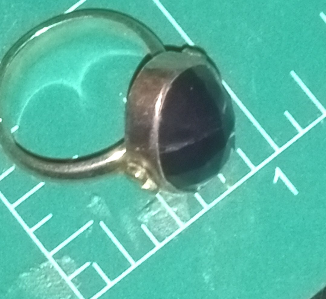 IOLITE 925 Solid Sterling Silver Ring Size 6 Face… - image 17