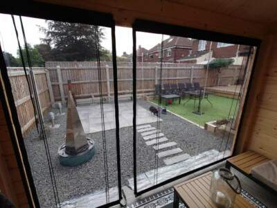 OUTDOOR PVC JALOUSIEN Pavillon Veranda Gartenhaus Outdoor Jalousien