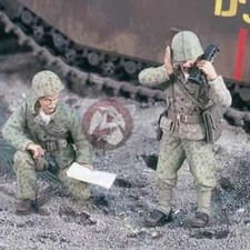 1:35 Scale WWII US Marine Radio Operator Officer Resin Soldier Figure Model Kit