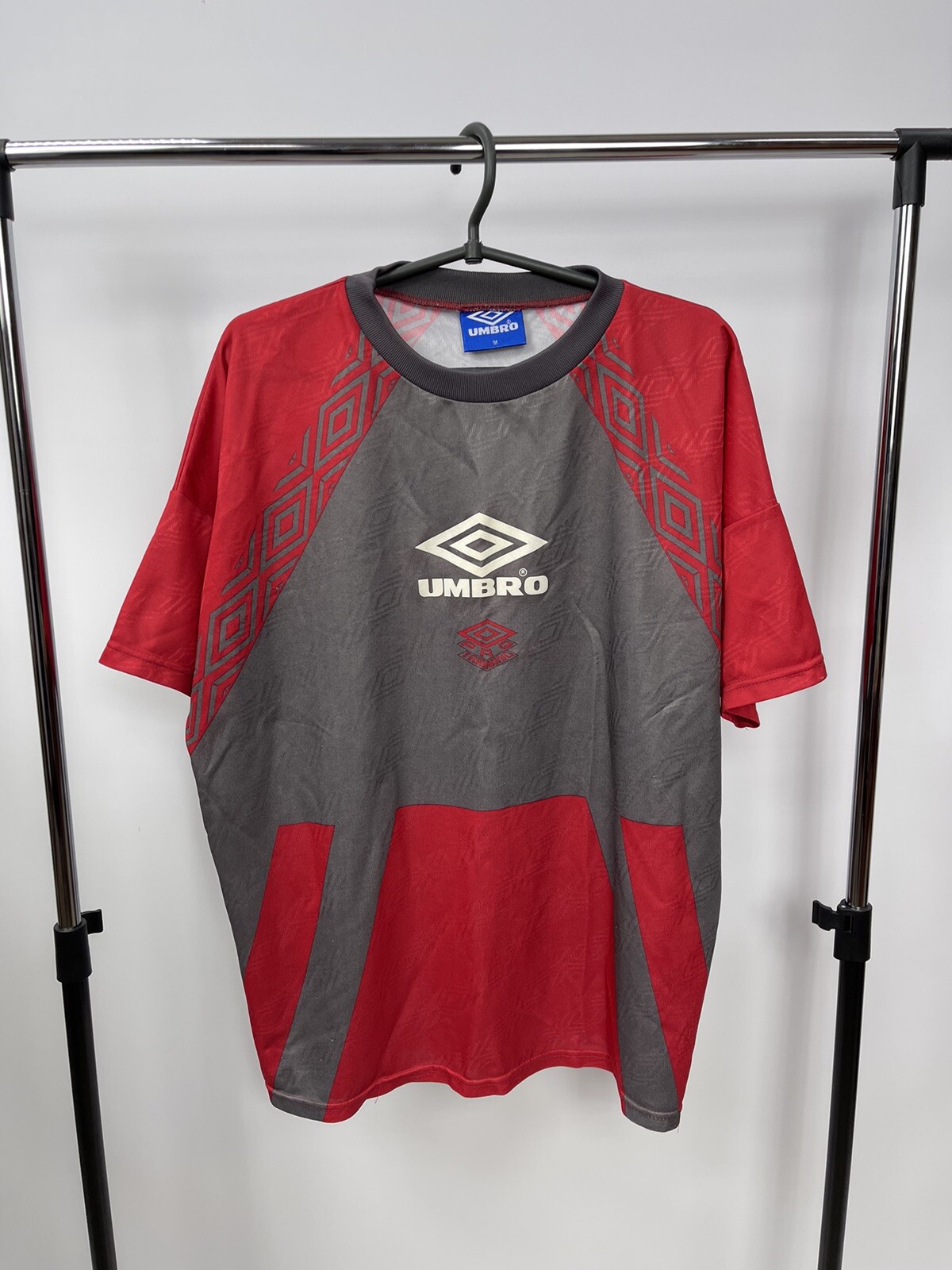 Umbro Jersey Vintage 90s Size M Red Big Logo