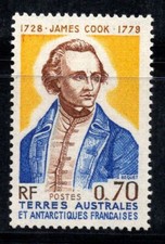 Les TAAF 1976 Yv. 63 Neuf ** 100% 70 c, James Cook