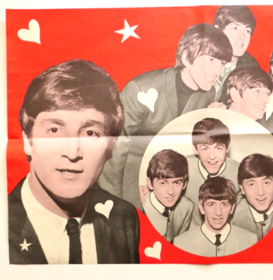 Vintage Beatles Poster 16 Magazine 1964 (17