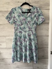 ASOS Blue Floral Mini Sundress Size 4