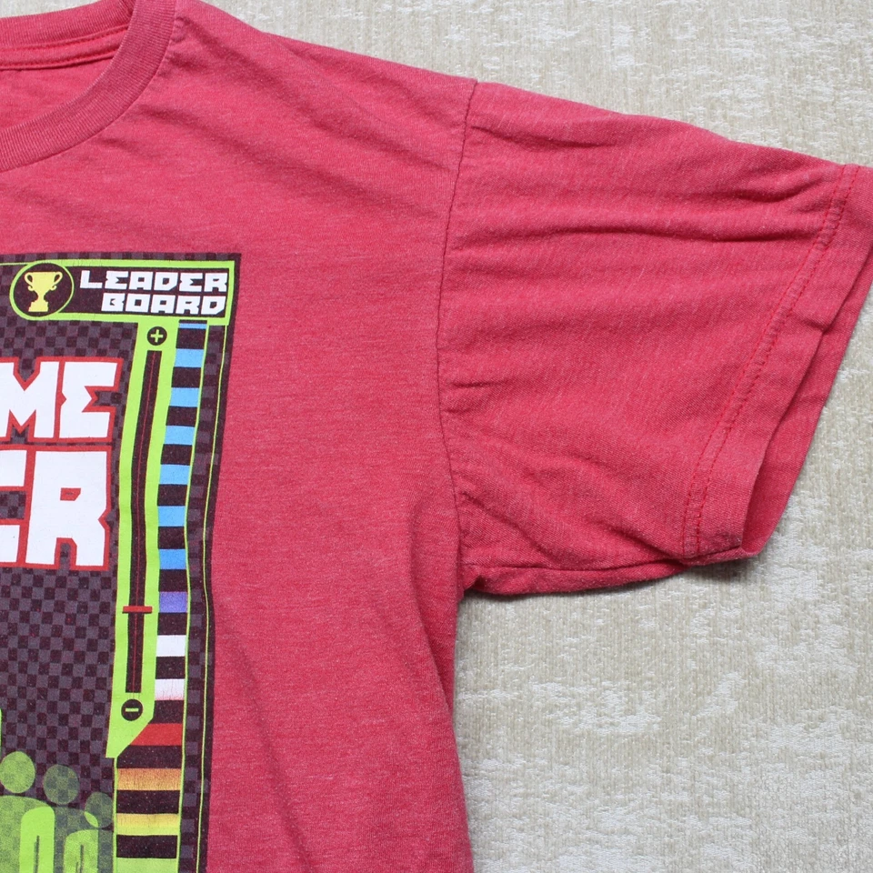 Camiseta Top Route 66 Jóvenes Niños Grande 10/12 Impresionante Gamer Roja Manga Corta Foto 4 de 4