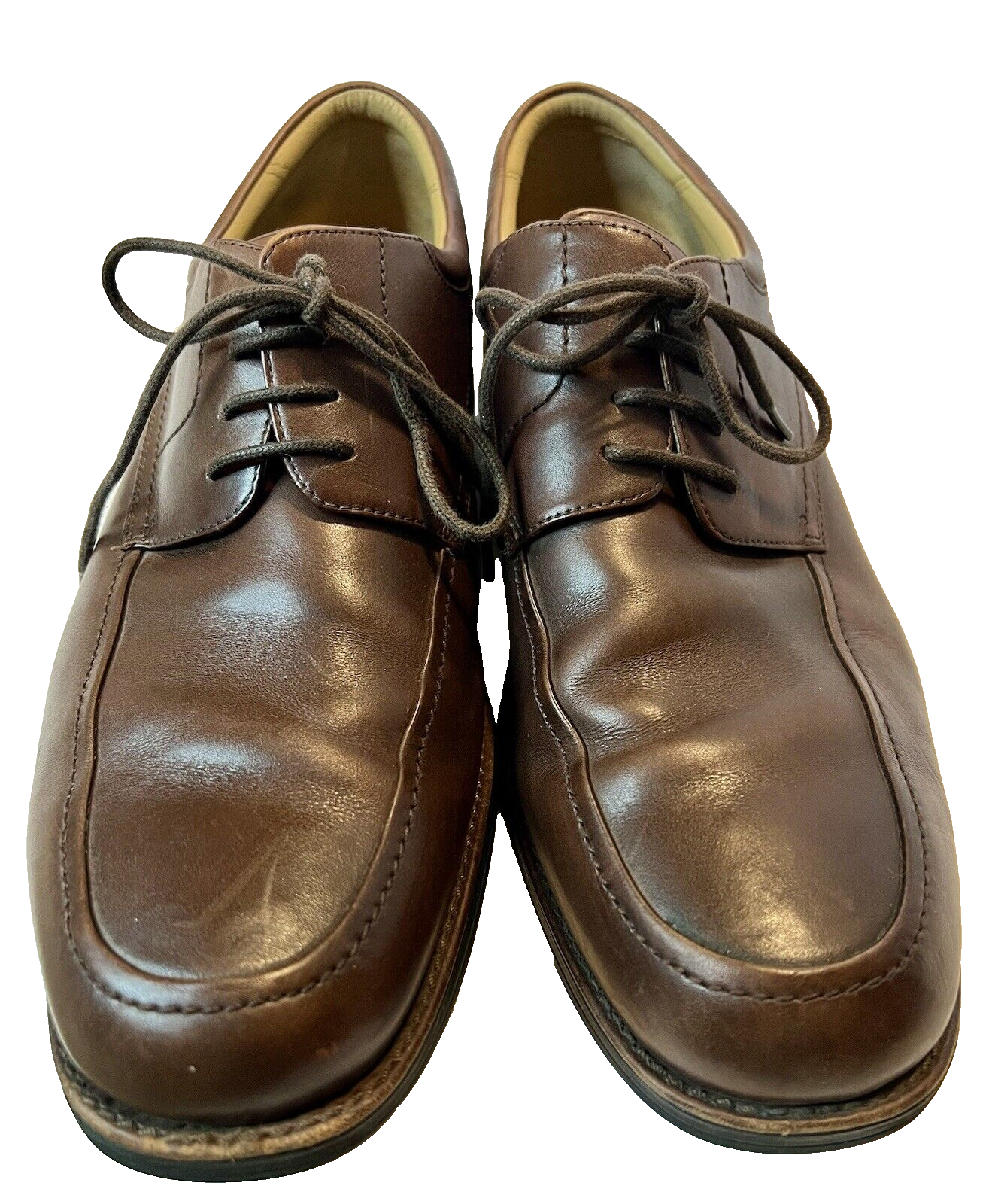 SAOLA Johnston & Murphy uomo Samford pelle di vitello marrone mocassino Oxford 20 7430 taglia 10 5 M