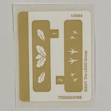 LEGO STICKER SHEET 40443 Budgie Chick BrickHeadz Stickers Decals