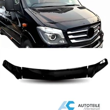 Front Deflector Shield Guard For 2014-2016 Benz Sprinter W906 Tape on 3Pcs Black