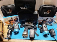 3xBUNDLE Light  Motion SOLA Dive Lights - 2100 SF/1200/1200 - Runtime Pics 