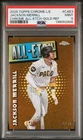 2025 TOPPS CHROME LOGOFRACTOR ED CHROME ALL-ETCH JACKSON MERRILL RC 7/50 PSA 9