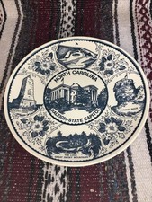 Fine American Ironstone North Carolina Henry N Martin Co Plate 10โ Made In Usa