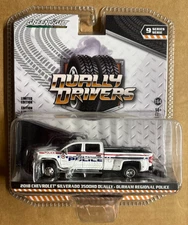 Greenlight Dually Drivers Pursuit Durham Police 2018 Chevy Silverado