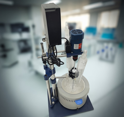 #ad 5L Jacketed Glass Reactor Laboratory Chemical Single Layer Stirring Reaction110V $1159.20