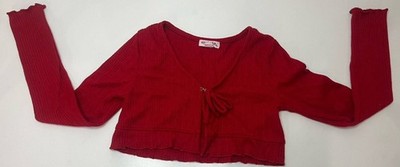 Girls Red Cardigan