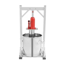 12L/3.17 Gallon Fruit Wine Press Stainless Steel Fruit Wine Press Barrels Pre...