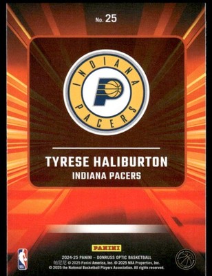 2024-25 Donruss Optic #25 Tyrese Haliburton Express Lane | eBay