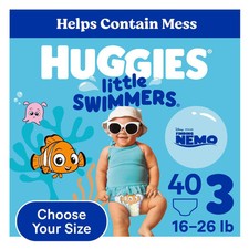 Huggies Little Swimmers Swim Diapers, Size 3 16-26 Pound - 40 Count
