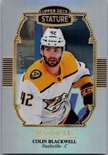 2019 Upper Deck Stature Rookies Portrait Variant /85 Colin Blackwell Rookie RC