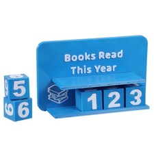 Books Read This Year Tracker for Reader Book Lovers Teachers, Blue