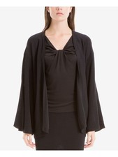 MAX STUDIO Womens Black Kimono Sleeve Open Cardigan Top Size: S