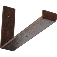 Ekena Millwork Steel Hanging Shelf Bracket 2" W x 12" D x 7" Antiqued Copper