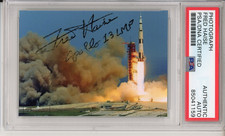 FRED HAISE APOLLO 13 ASTRONAUT LAUNCH PHOTO PSA DNA COA SIGNED AUTOGRAPH NASA