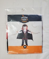 HYDE and EEK Kids Vampire Costume Size M 8-10 Shirt and Cape Ages 3 New