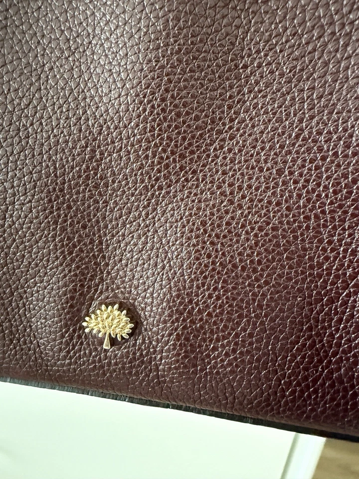 Sac À Main Mulberry Alice Cuir Bordeaux Très Bon État - Photo 3/4