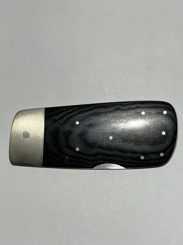 Custom Bill King Dagger Folder Folding Knife 2 1/2” Blade Double Edge Lockback