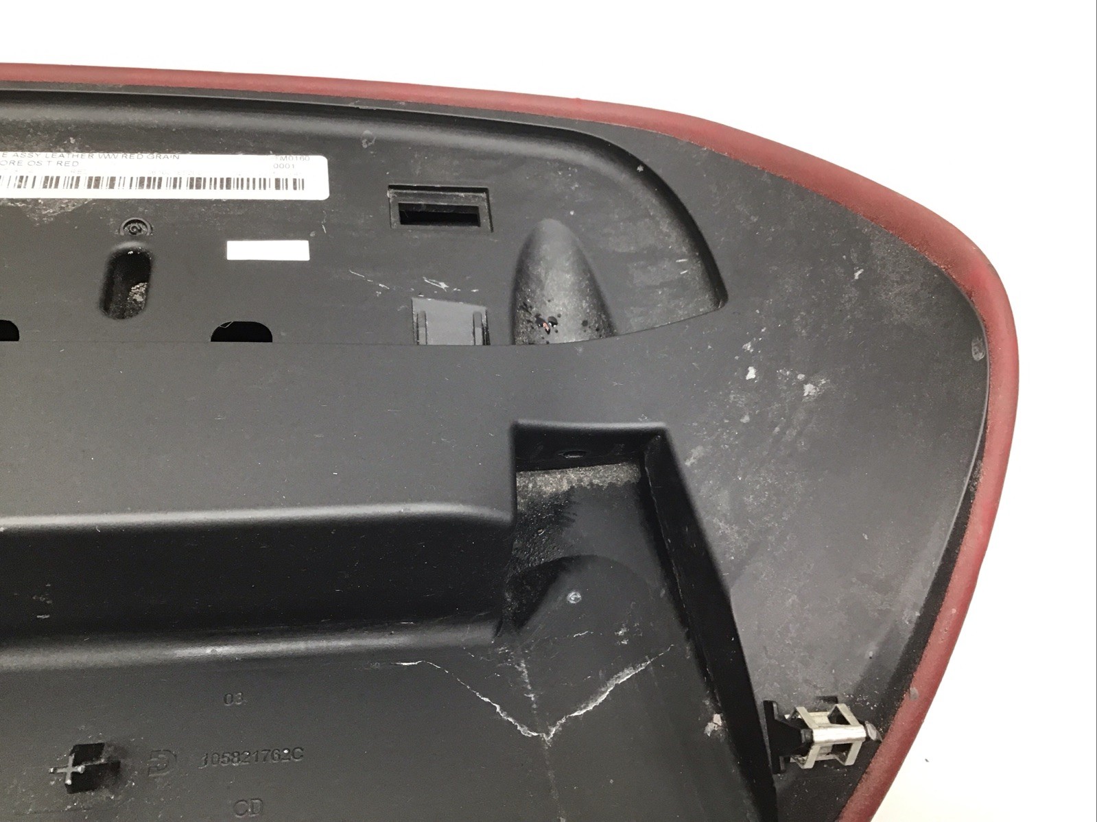 MASERATI GHIBLI SPEEDOMETER GAUGE CLUSTER UPPER PANEL TRIM Pad Red 2014 - 2016