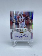 2017 Panini David Johnson #DJ Private Signings Autograph Arizona Cardinal  /10