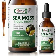 Alliwise Irish Sea Moss Liquid Drops | 10-in-1 Multi-Action Moss Gel Supplement