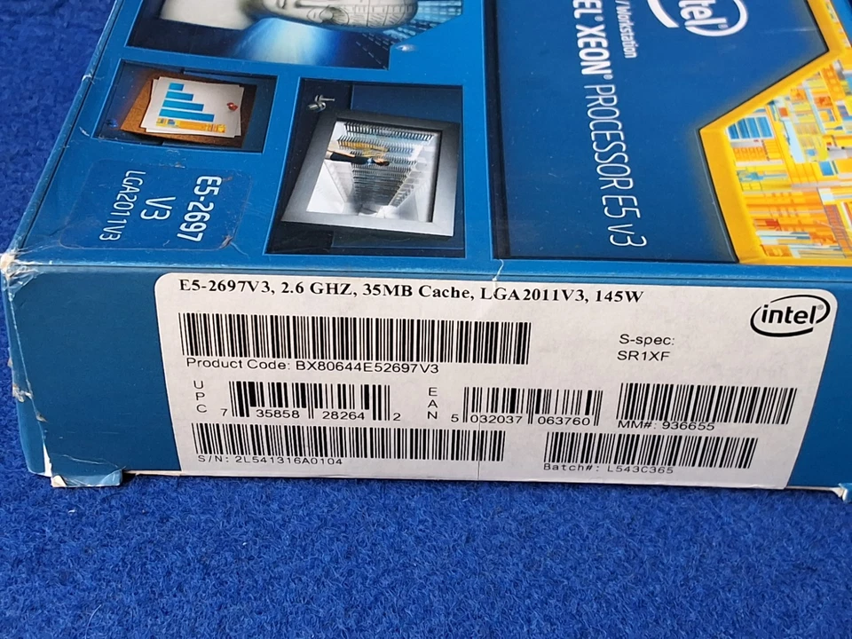 Intel Xeon Processor E5-2697V3 2.6 GHz, 35MB Cashe, LGA2011V3, 145W. - Image 2 of 4