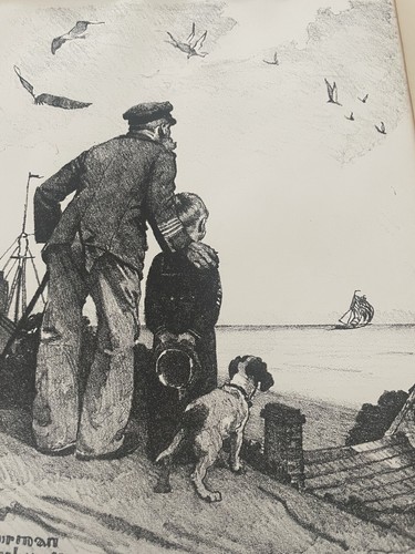 Rare Norman Rockwell “ Outward Bound” Lithograph Framed - Picture 2 of 10