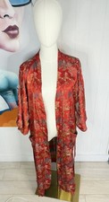 Vintage silk Red Kimono robe by Solz Squirrel