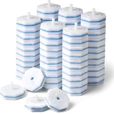 60 Pack Toilet Wand Refills Compatible with Clorox Toilet Brushes, Instant Fo...